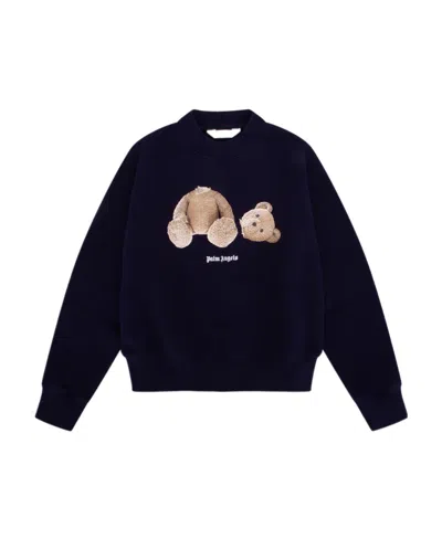 Palm Angels Bear Sweatshirt In Black