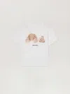 Palm Angels Bear T-shirt S/s In White
