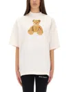 Palm Angels Bear In Mind Loose Tee In White