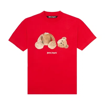 Pre-owned Palm Angels Bear Tee 'red/brown'