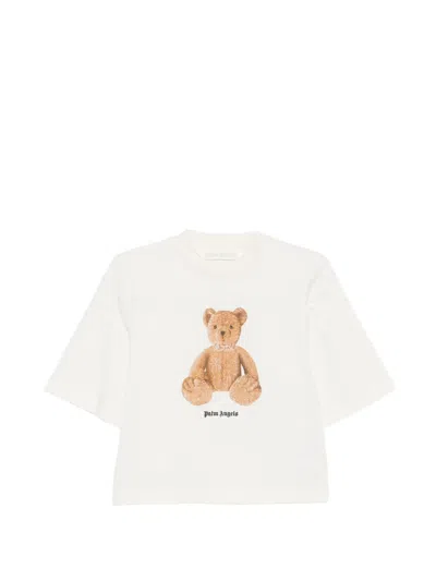 Palm Angels Bear-graphic T-shirt In Neutral