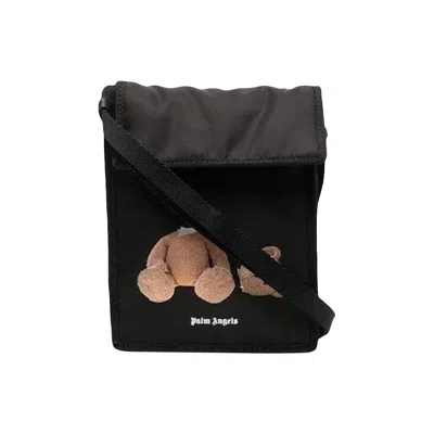Pre-owned Palm Angels Bear-motif Shoulder Bag 'black' | Men's Size Onesize