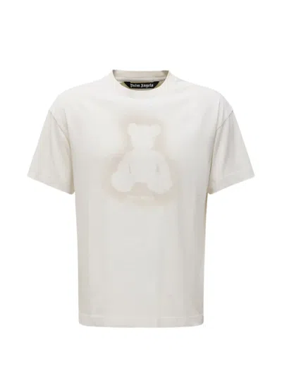 Palm Angels Bear-print T-shirt In White
