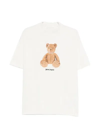 Palm Angels Bear-print T-shirt In White
