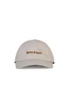 Palm Angels Baseball Cap With Embroidered Logo Men In Beige