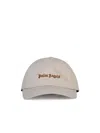 PALM ANGELS BEIGE COTTON CAP