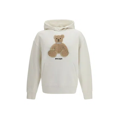 Palm Angels Beige Cotton Sweatshirt In Neutral