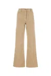 Palm Angels Neutral Bull Cargo Jeans In Beige O Tan