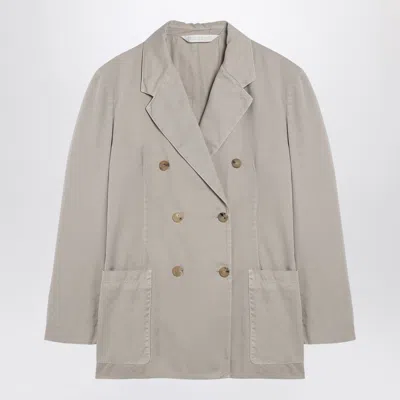 Palm Angels Beige Double Breasted Cotton Jacket