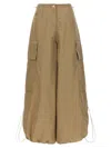Palm Angels Women's Parachute Pants In Beige