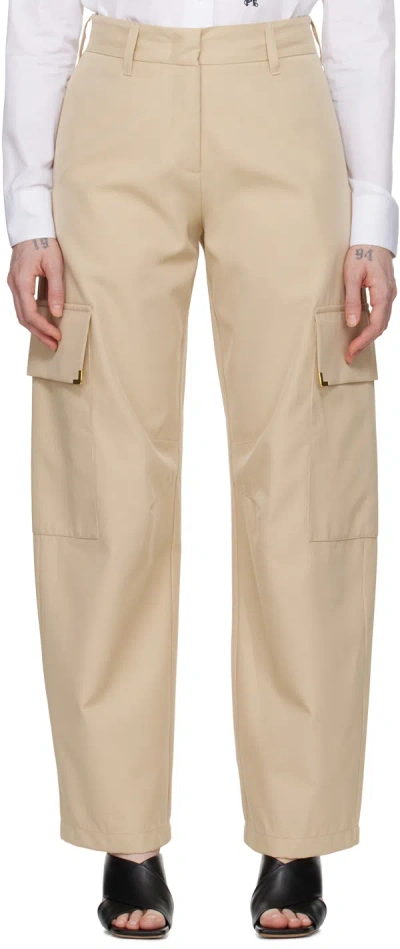 Palm Angels Beige Pocket Trousers