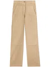 Palm Angels Neutral Bull Cargo Jeans In Beige