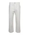 Palm Angels Belt-loop Casual Pants In White
