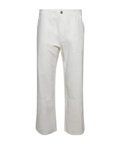 Palm Angels Belt-loop Casual Pants In White