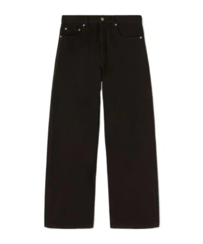 Palm Angels Belt-loop Jeans In Black