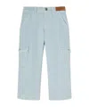 Palm Angels Belt-loop Jeans In Blue