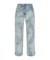 Palm Angels Belt-loop Jeans In Gray