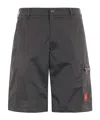 Palm Angels Belt Loop Shorts In Black
