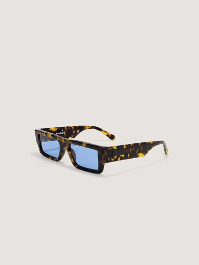 Palm Angels Belvedere Sunglasses In Shiny Havana