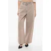 Palm Angels Overdyed Logo-embroidered Wide-leg Jeans In Brown