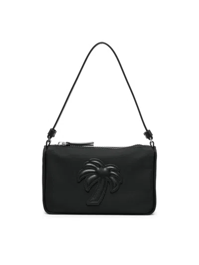 Palm Angels Big Palm Mini Shoulder Bag In Black