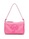 Palm Angels Pink Palm Tree Shoulder Bah In Nylon