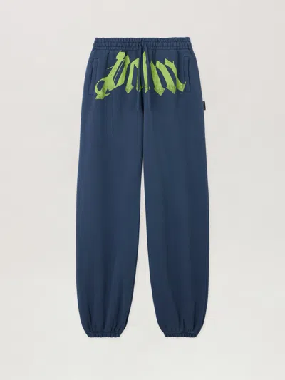 Palm Angels Elasticated-waistband Track Pants In Blue