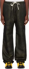 Palm Angels Palms-jacquard Track Pants In Military Green