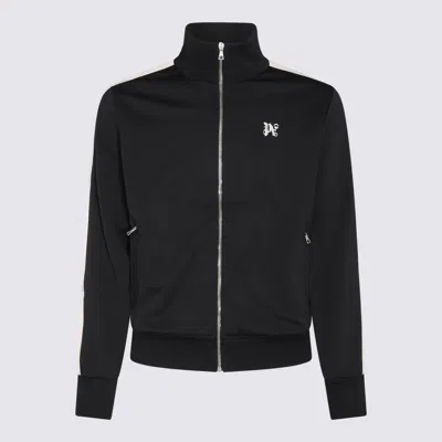 PALM ANGELS PALM ANGELS BLACK AND WHITE SWEATSHIRT