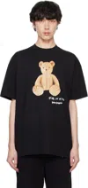 Palm Angels Bear In Mind Reg Tee In Black Brown