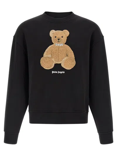 Palm Angels Black Graphic Crew Neck Sweatshirt