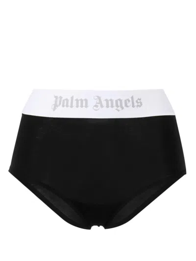 Palm Angels Black Briefs With Logo Band