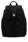 PALM ANGELS BLACK CANVAS BACKPACK