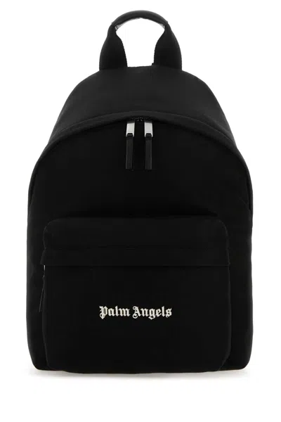 Palm Angels Black Canvas Cordura Backpack