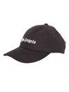Palm Angels Lettering Logo Hat In Black