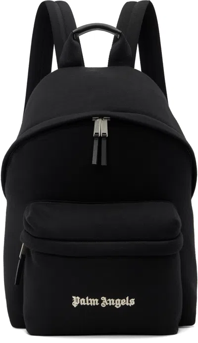 Palm Angels Versatile Backpack Featuring Adjustable Elements In Black