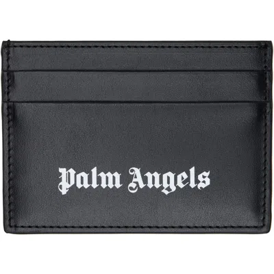 Palm Angels Black Classic Logo Card Holder