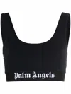 Palm Angels Black Classic Logo Sport Bra In Black