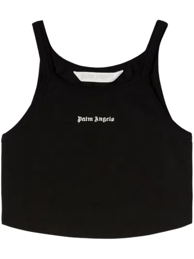PALM ANGELS BLACK CLASSIC LOGO TANK TOP