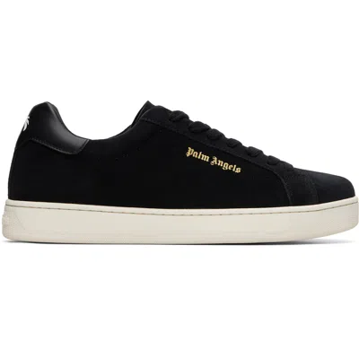 Palm Angels Black Classic Logo Tennis Sneakers In Multi