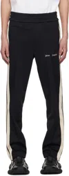 Palm Angels Black Classic Logo Track Pants In Black Off White