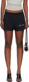 Palm Angels Black Classic Logo Track Shorts In Black