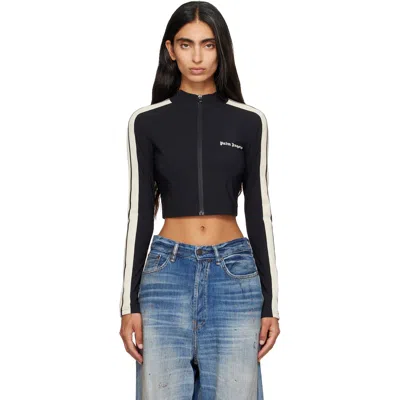 Palm Angels Black Classic Logo Training Jacket