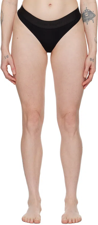 Palm Angels Black Classic Thong