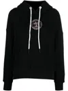 Palm Angels Black College Classic Hoodie In Black