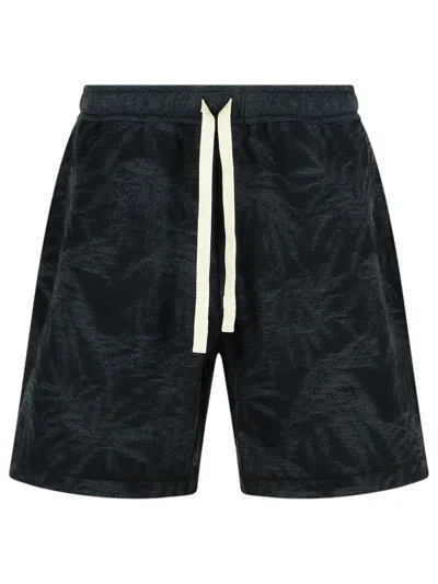 Palm Angels Black Cotton Bermuda Shorts Men