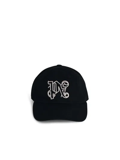 Palm Angels Black Cotton Logo Cap