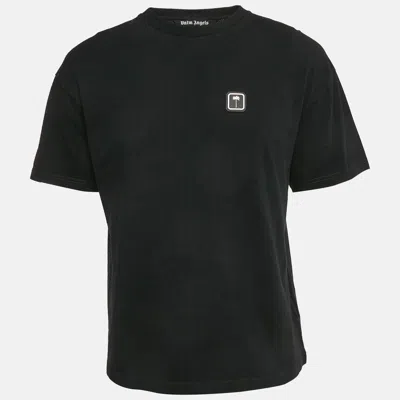 Pre-owned Palm Angels Black Cotton Crew Neck T-shirt M