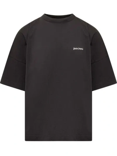 Palm Angels Black Cotton Oversize T-shirt