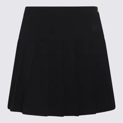Palm Angels Black Cotton Skirt